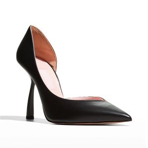 Piferi Ursula 100 Nappa Black Vegan Leather Pointed Toe Heel Women's Size